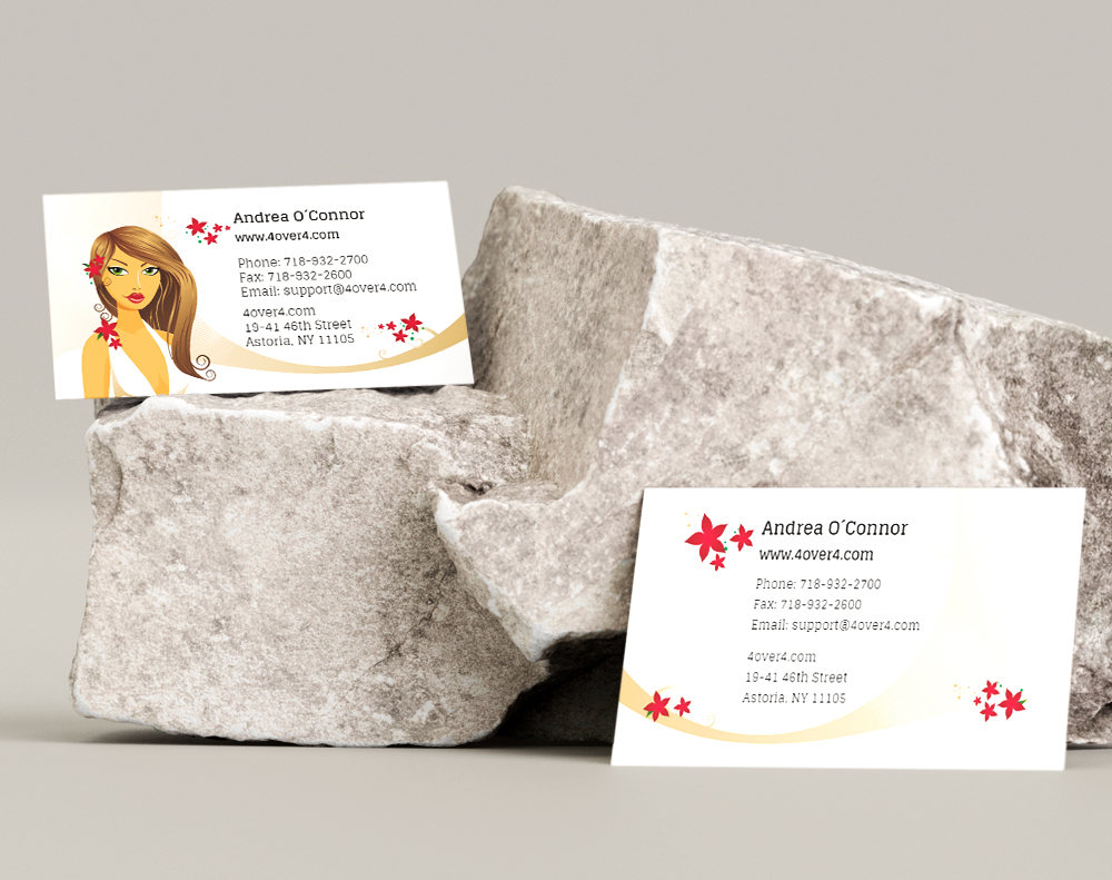Velvet laminated business cards - Design Template