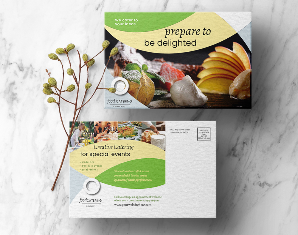 Edge painted postcards - Design Template