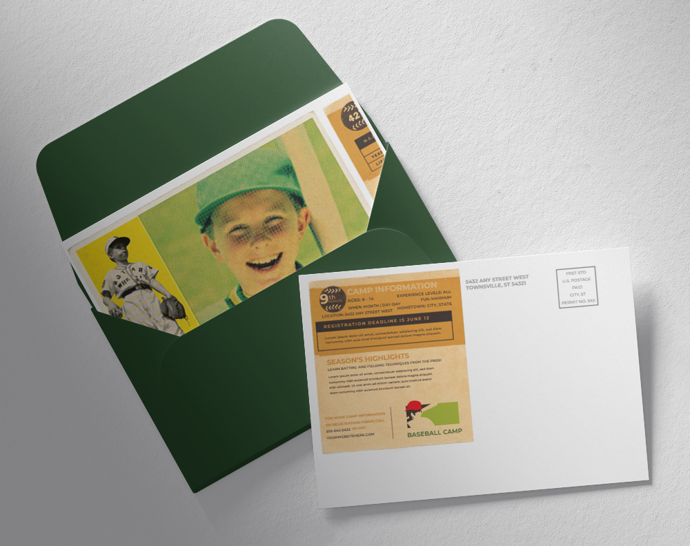 Edge painted postcards - Design Template