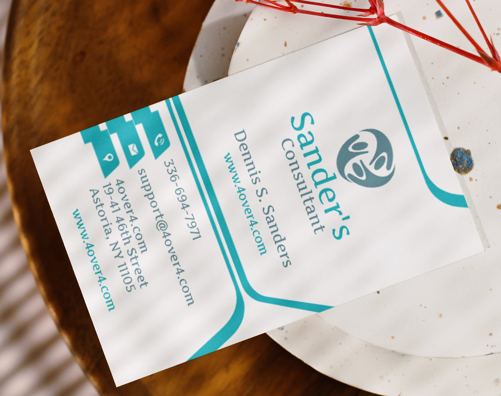 Silk aluminum foil business cards