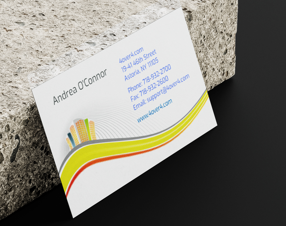 Ultra thick kraft business cards - Design Template