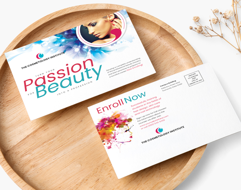 Edge painted postcards - Design Template