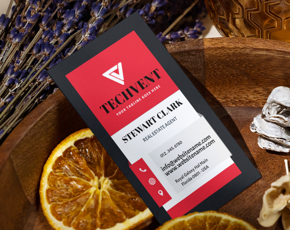 Velvet laminated business cards - Design Template