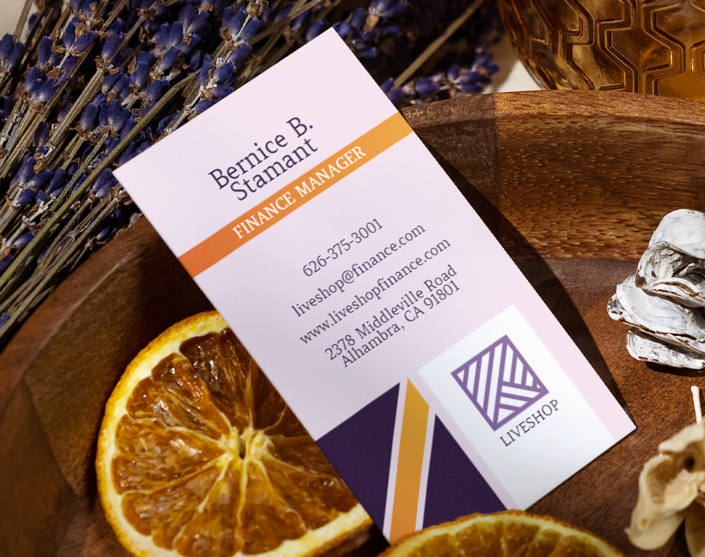 Soft touch business cards - Design Template