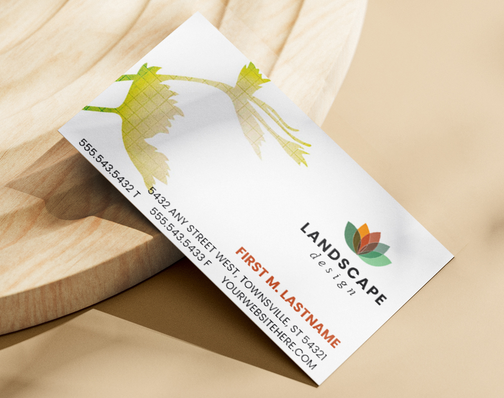 Silk laminated business cards