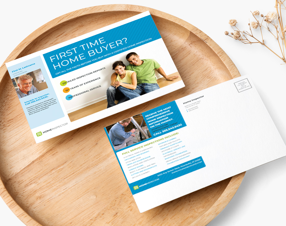 Gloss laminated postcards - Design Template