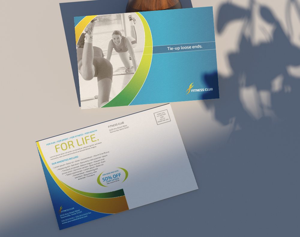 Kraft postcards - Design Template