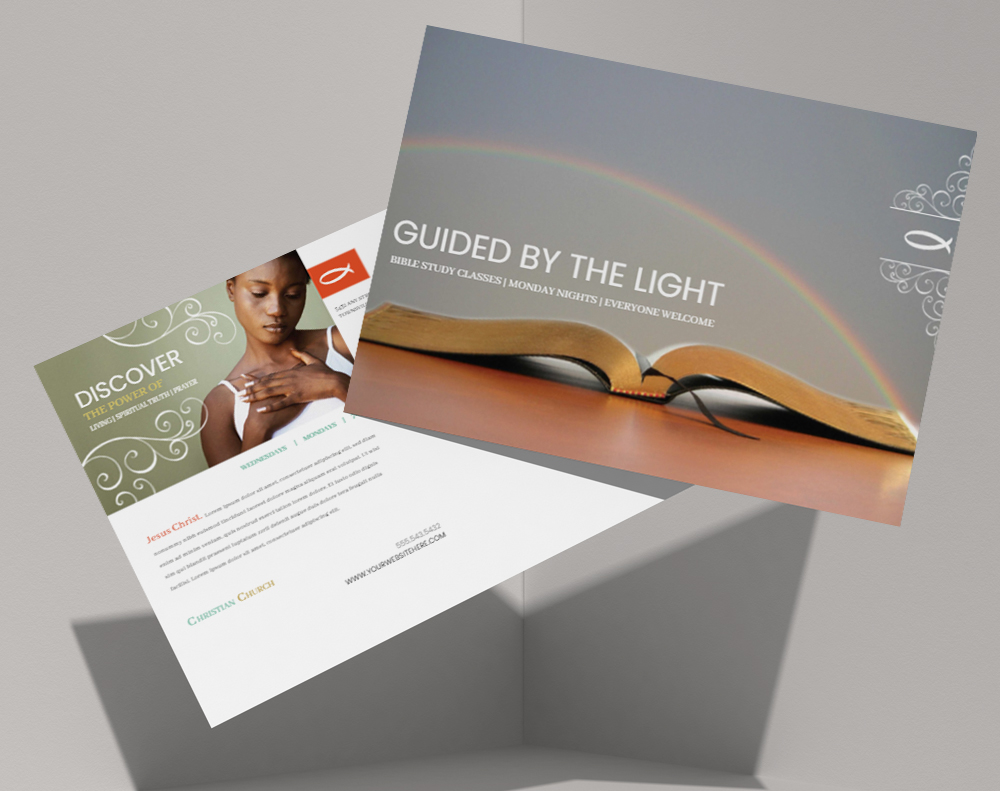 Majestic postcards - Design Template