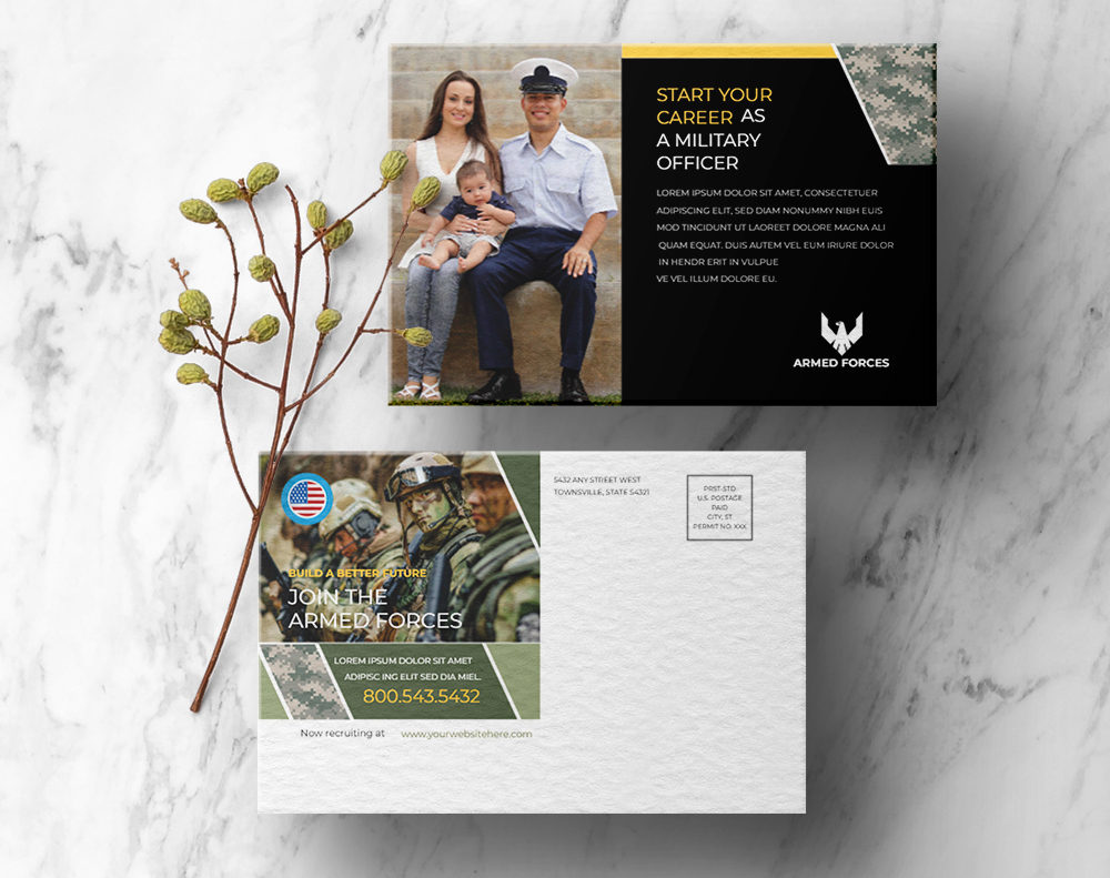 Majestic postcards - Design Template