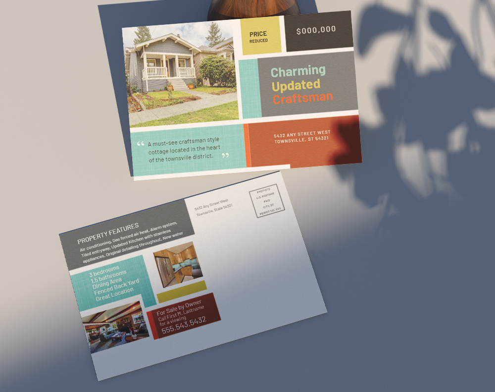 Majestic postcards - Design Template