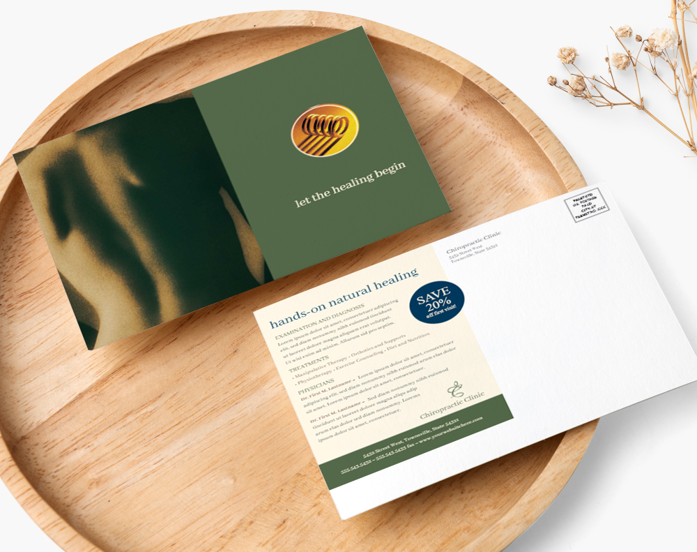 Kraft postcards - Design Template