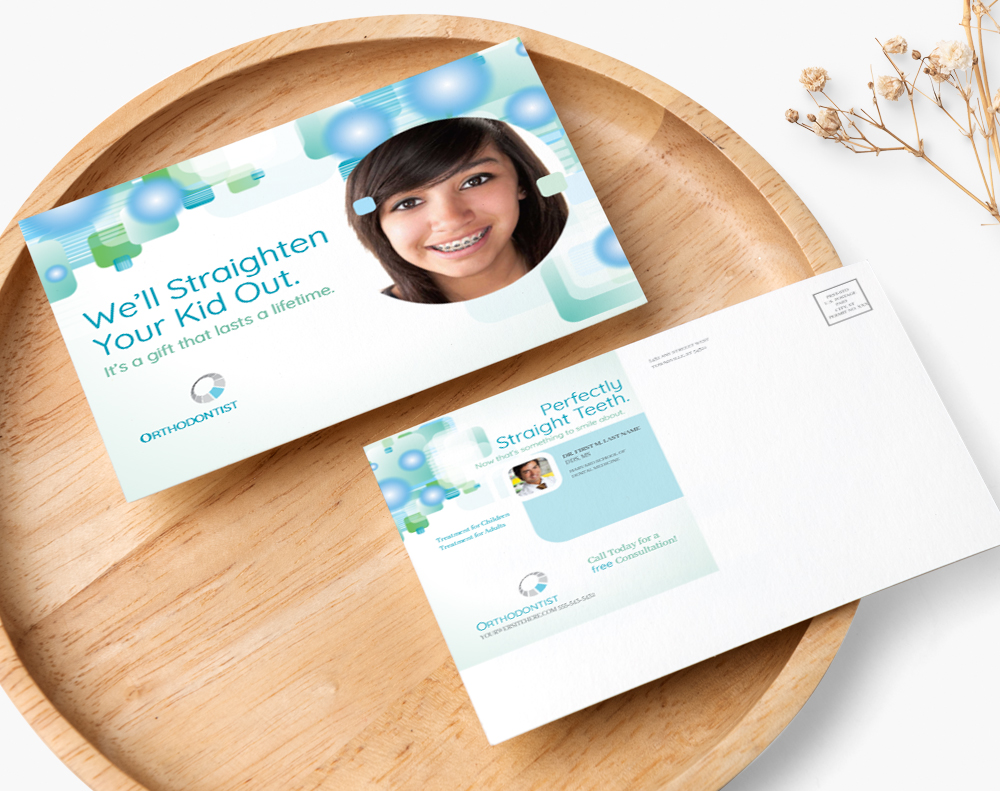 Gloss laminated postcards - Design Template