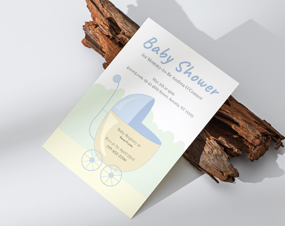 Ultra thick diamond glitter invitations - Design Template