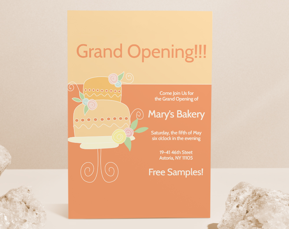 Kraft invitations - Design Template
