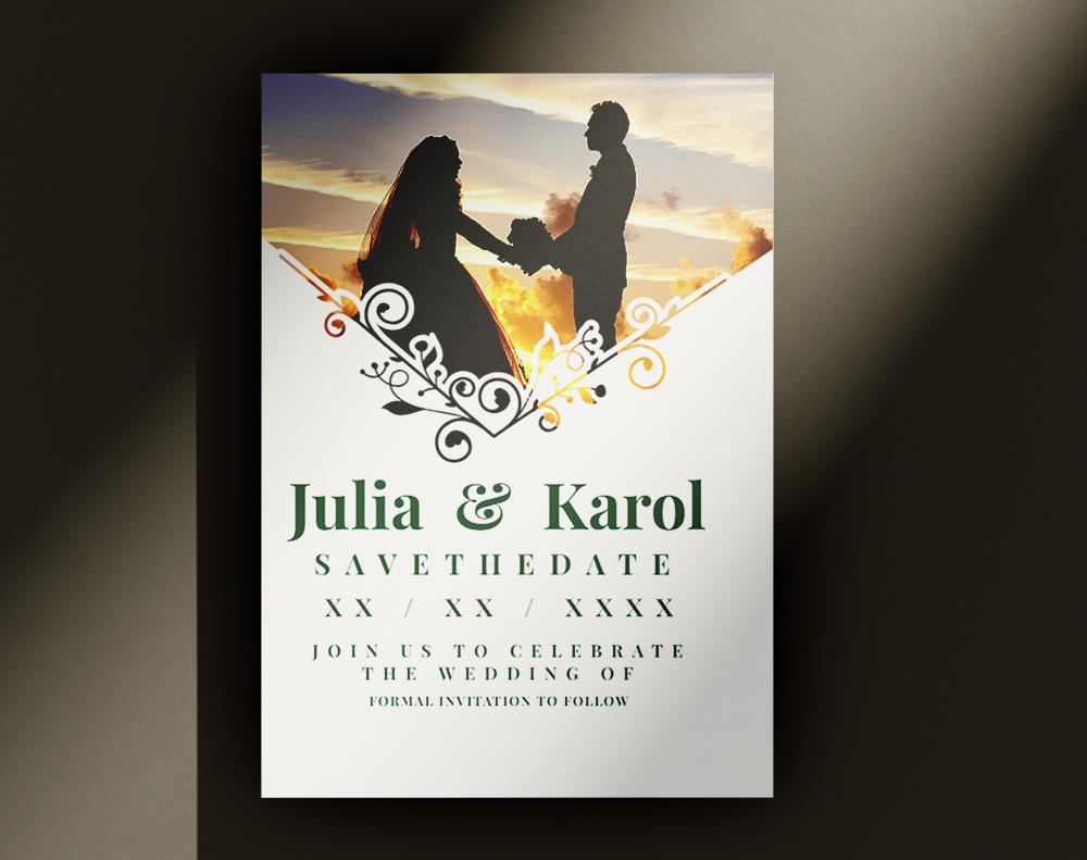 Ultra thick diamond glitter invitations - Design Template