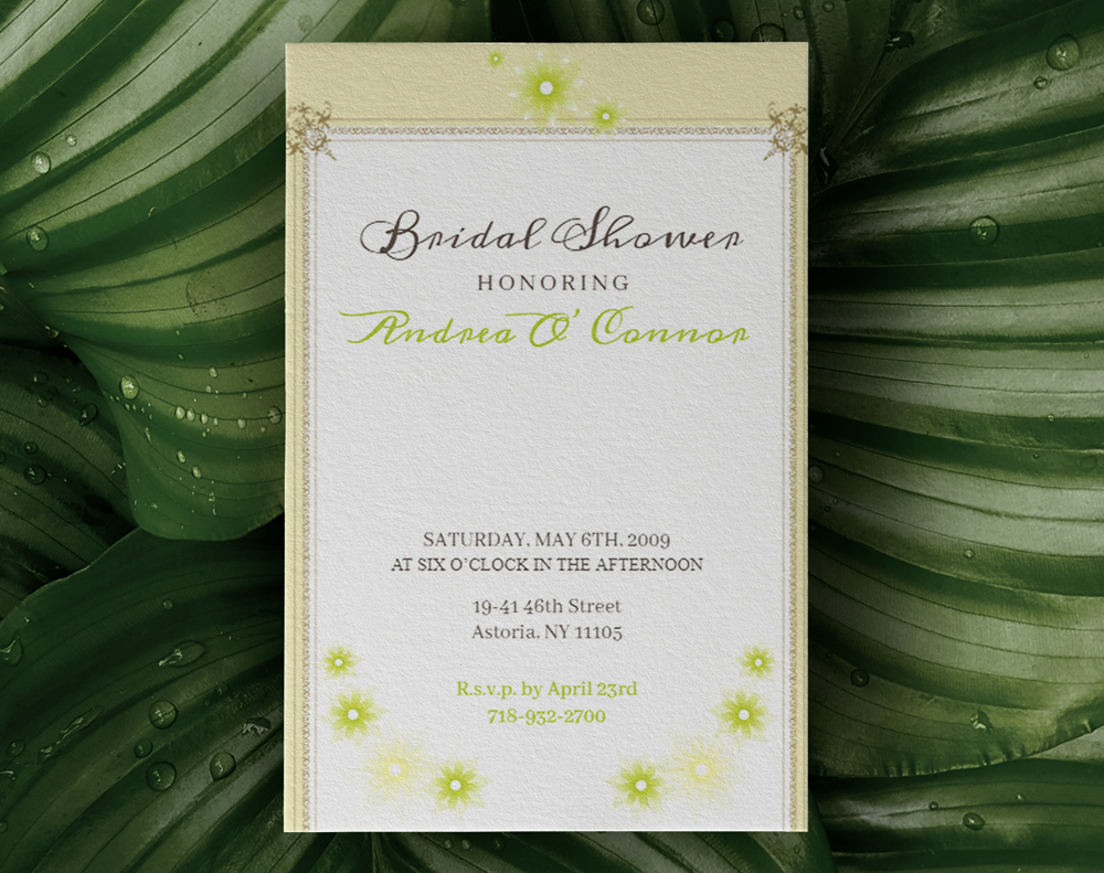 Kraft invitations - Design Template