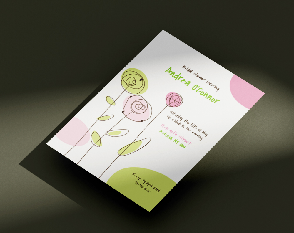 Velvet invitations - Design Template