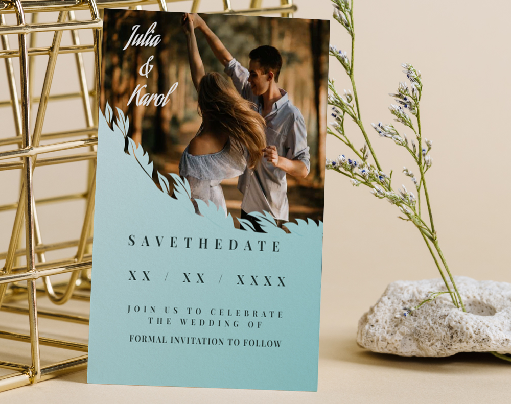 Ultra thick diamond glitter invitations - Design Template