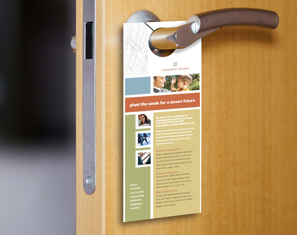 Door hangers - Design Template