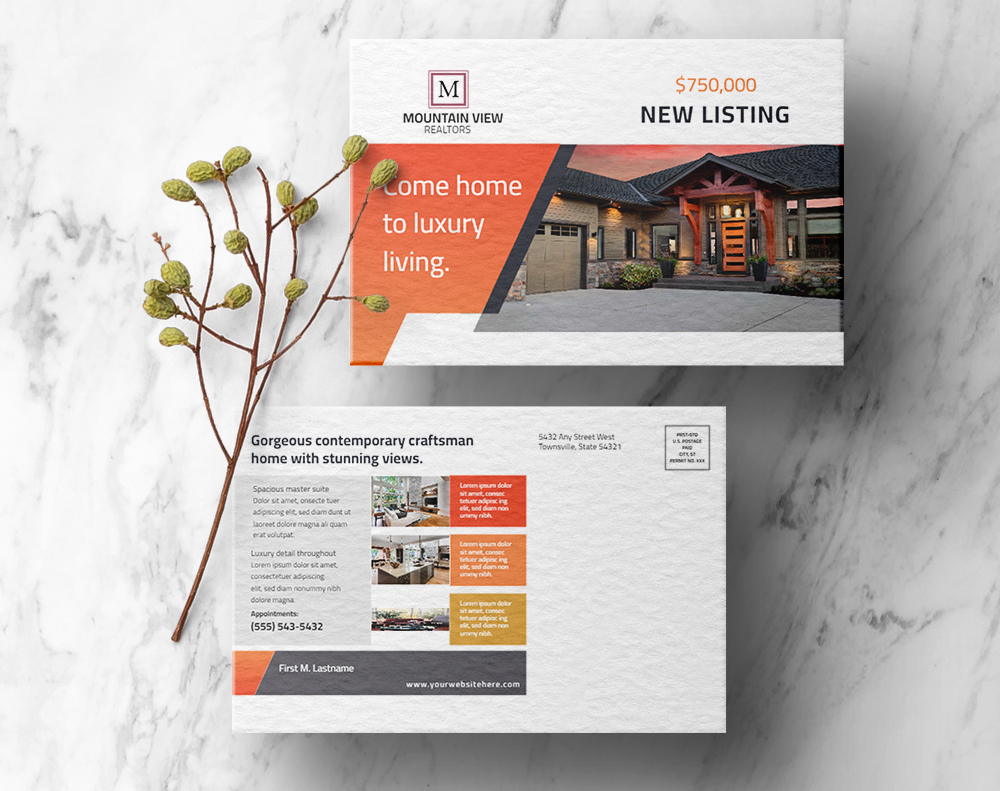 Ultra thick diamond glitter postcards