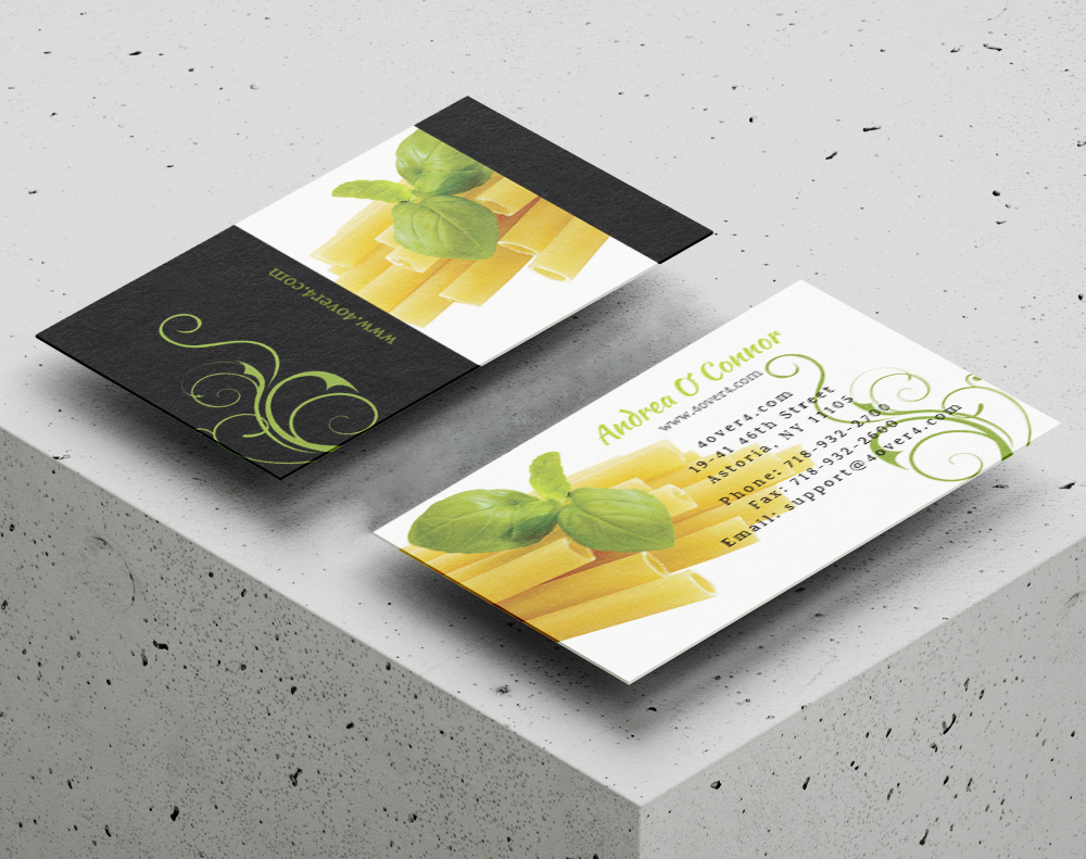 Silk laminated business cards - Design Template