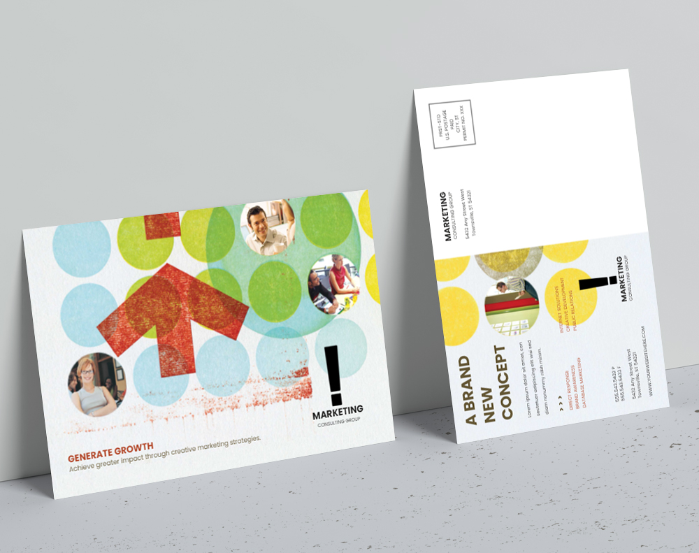 Ultra thick diamond glitter postcards - Design Template