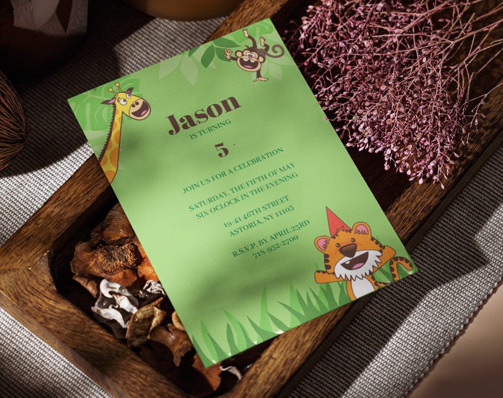 Ultra thick metallic pearl invitations - Design Template