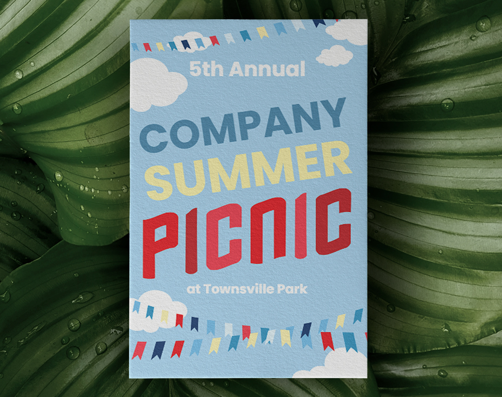 Kraft invitations - Design Template