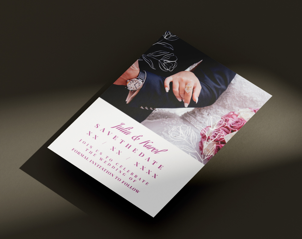 Velvet invitations - Design Template