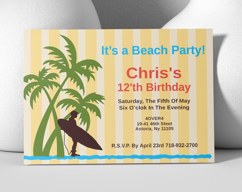 Ultra thick diamond glitter invitations - Design Template