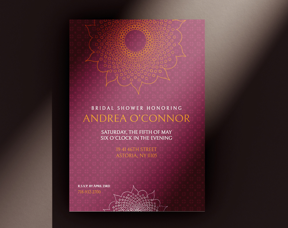 Diamond glitter invitations - Design Template