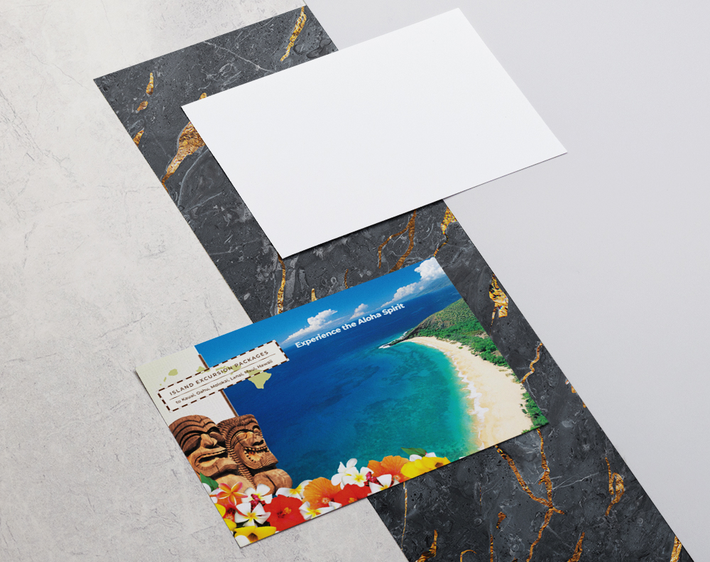 Ultra thick diamond glitter postcards - Design Template