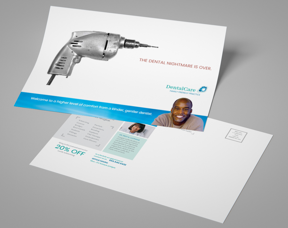 Ultra thick metallic pearl postcards - Design Template