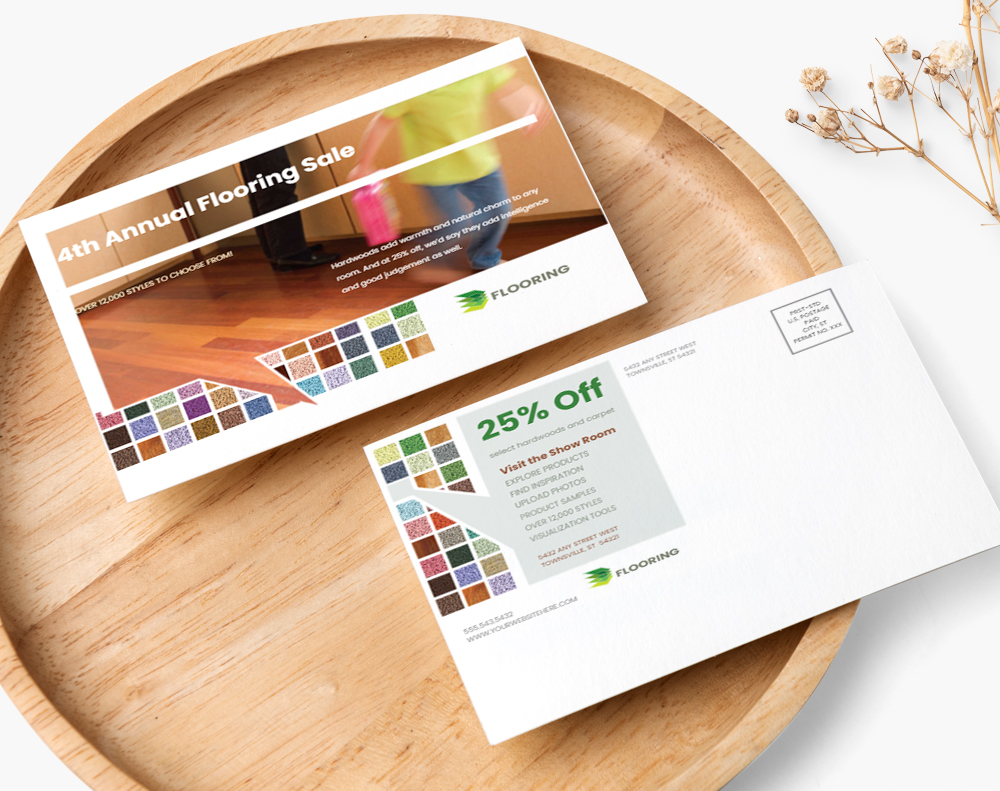 Velvet postcards - Design Template