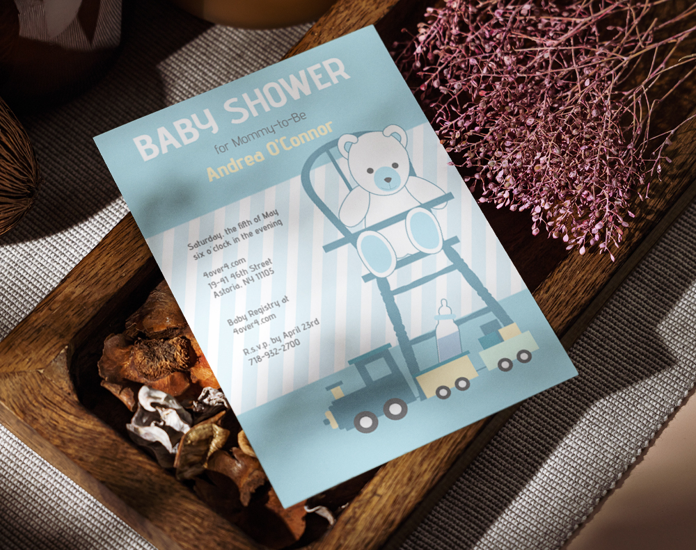 Diamond glitter invitations - Design Template