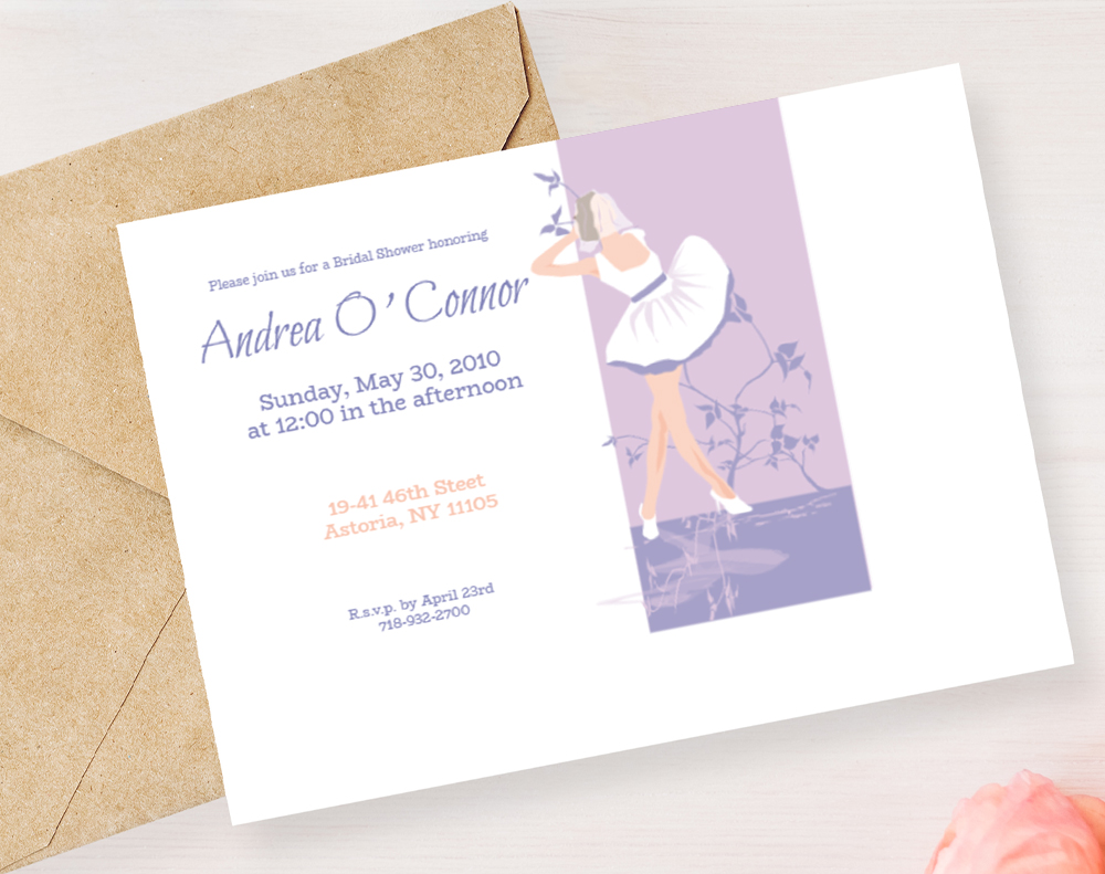 Kraft invitations - Design Template