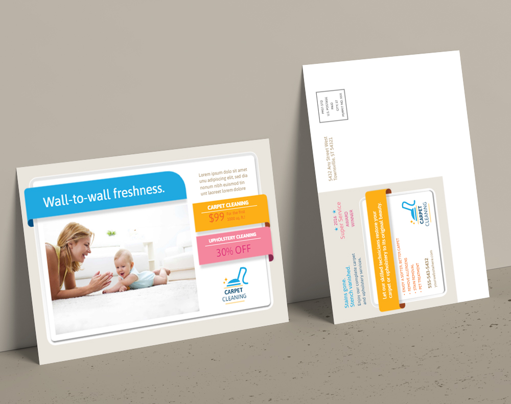 Velvet postcards - Design Template