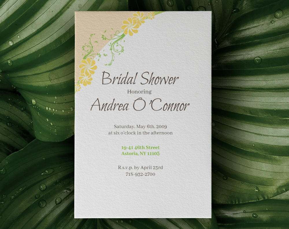 Kraft invitations - Design Template