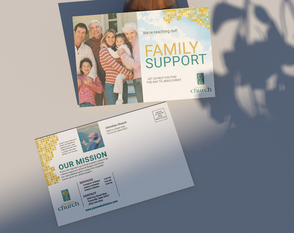 Ultra thick kraft postcards