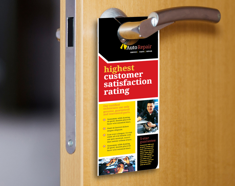 Door hangers - Design Template