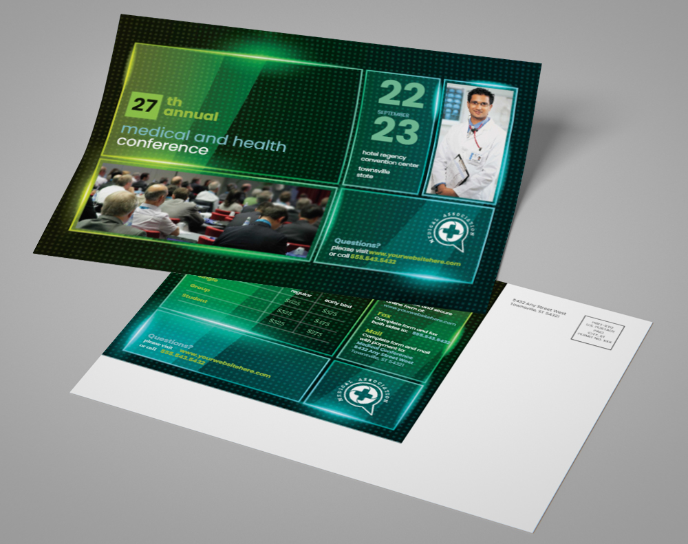 Starlustre postcards - Design Template