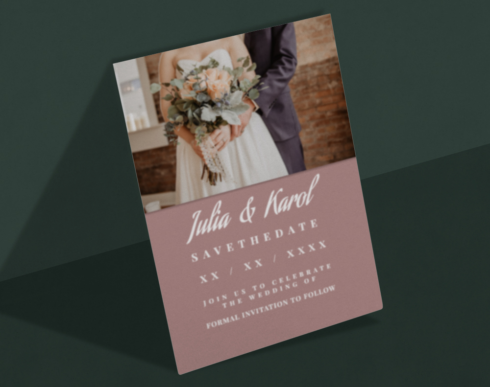 Ultra thick diamond glitter invitations - Design Template