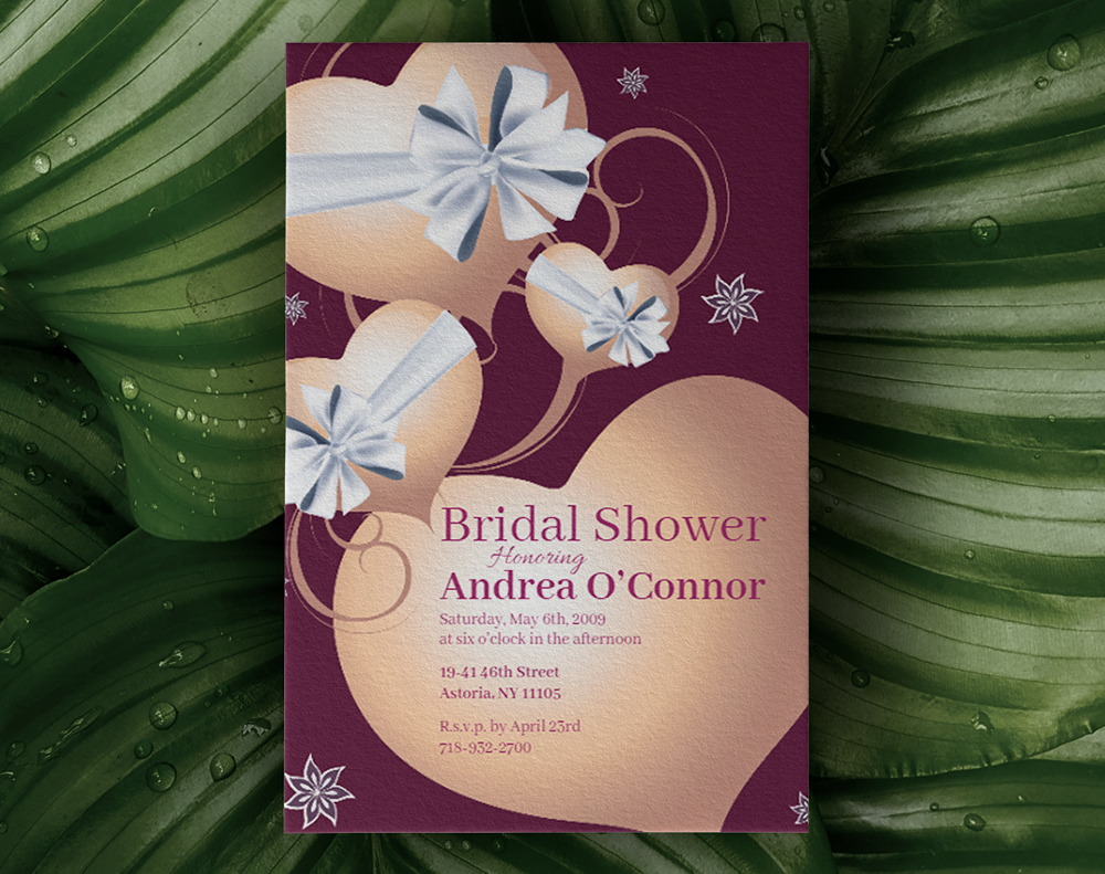 Velvet invitations - Design Template