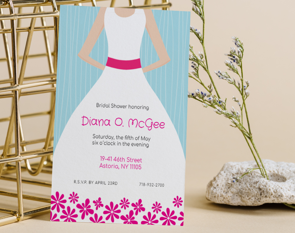 Kraft invitations - Design Template