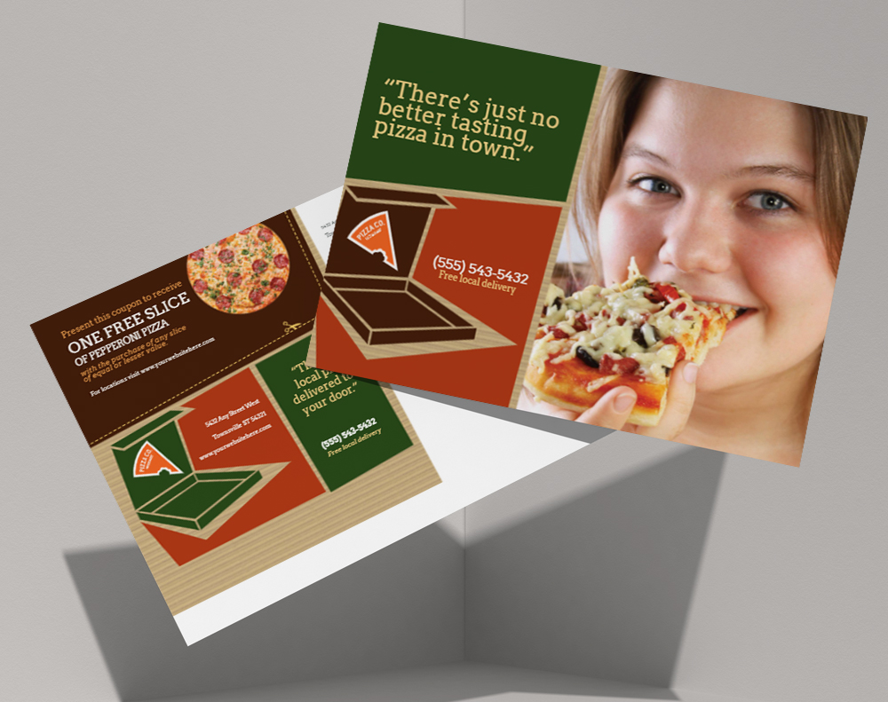 Ultra thick diamond glitter postcards - Design Template