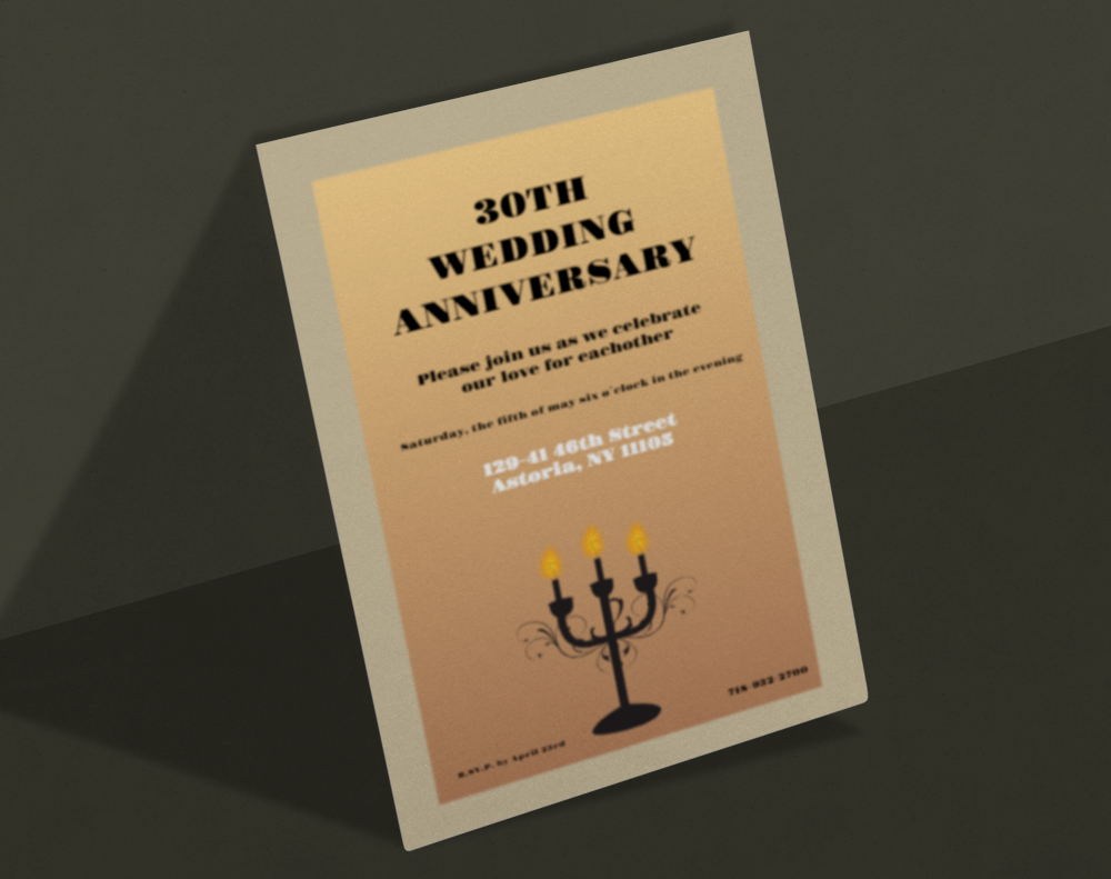 Kraft invitations - Design Template