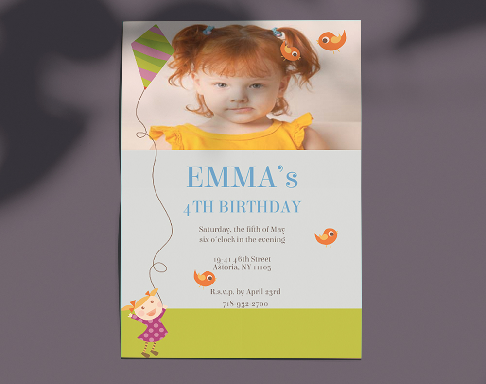 Velvet invitations - Design Template