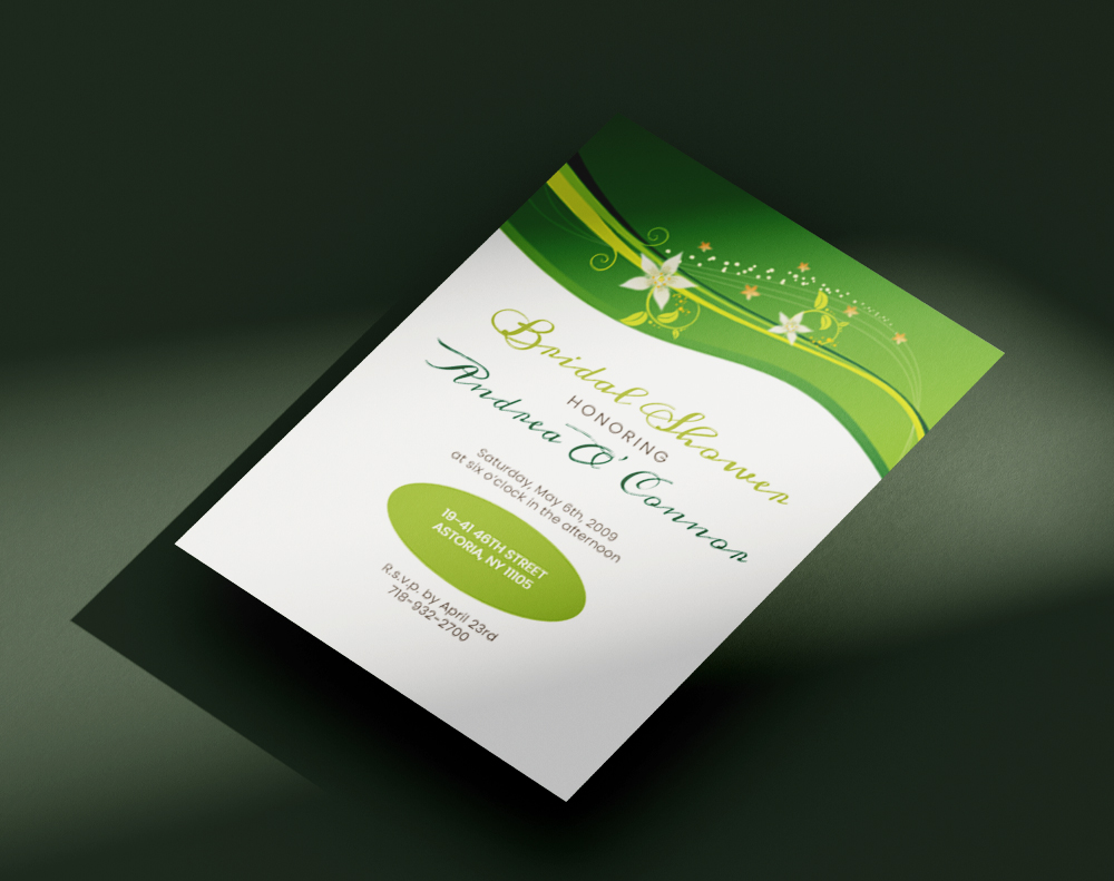 Ultra thick diamond glitter invitations - Design Template