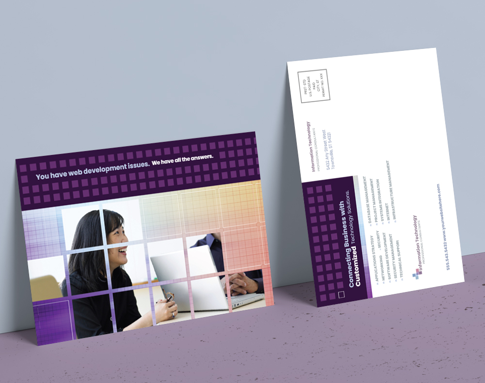 Velvet postcards - Design Template