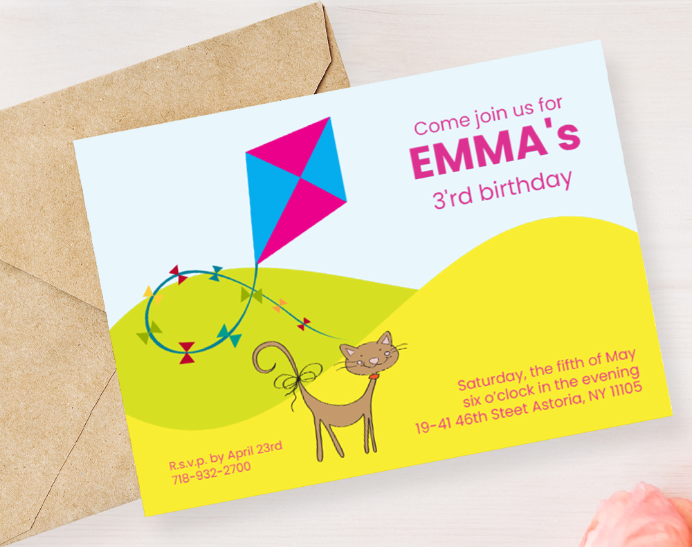 Ultra thick diamond glitter invitations - Design Template